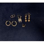 FOUR PAIRS OF SILVER EARRINGS