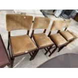 FOUR OAK DINING CHAIRS