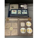 THREE PROOF COIN SETS (COIN MISSING) - THE HISTORY OF BRITISH COINAGE, QUEENS CORONATION 60TH