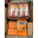 A LARGE QUANTITY OF THERMAL INSOLES AND FOUR BOXES OF HAND WARMERS