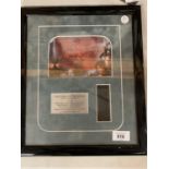 A LORD OF THE RINGS LIMITED EDITION FRAMED FILMCEL 168/300