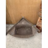 A CAST IRON CORNER TROUGH (CORNER A/F)