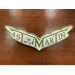 A CAST ASTON MARTIN SIGN