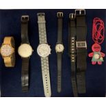 COLLECTION OF LADIES MODERN QUARTZ FASHION WATCHES