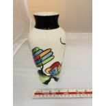 A SIGNED LORNA BAILEY VASE FANTASIA COTTAGE