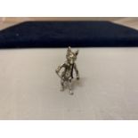 A SILVER STANDING FOX