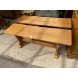 TWO OAK BENCH SEATS