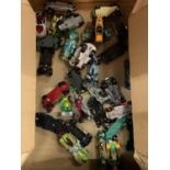 A QUANTITY OF MODEL TOY CARS ETC