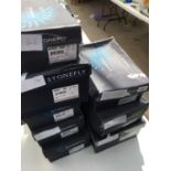 EIGHT PAIRS OF BOXED STONEFLY SHOES, VARIOUS MIXED SIZES AND STYLES