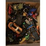 A QUANTITY OF MODEL TOY CARS ETC