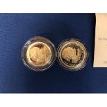 GUERNSEY , 1997 , ?GOLDEN WEDDING? , TWO SILVER PROOF £1 COINS , BOTH ENCAPSULATED WITH COAS