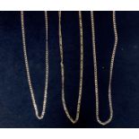 THREE SILVER NECKLACES