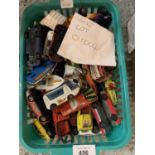 A QUANTITY OF MODEL TOY CARS ETC