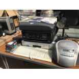 A SONY VIDEO, AN EPSOM PRINTER, SONY CD PLAYER, LAMP, KEYBOARD ETC. IN WORKING ORDER