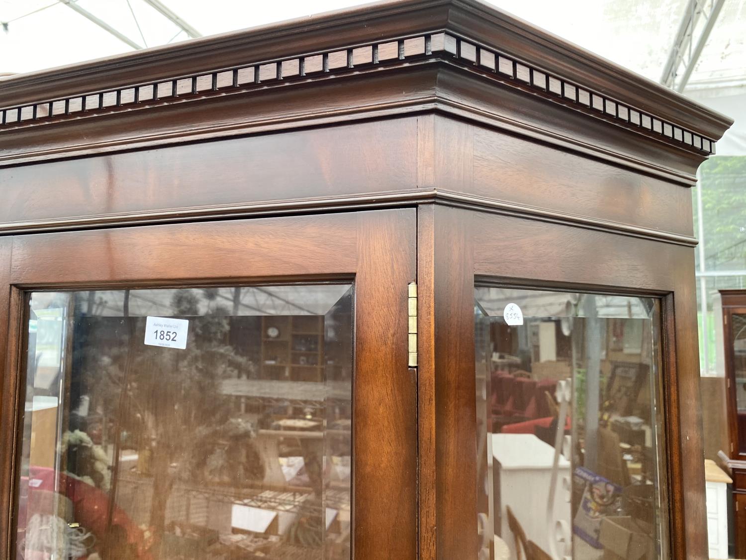 A TALL MAHOGANY CABINET WITH SINGLE DOOR - Image 2 of 3