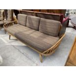 AN ERCOL WINDSOR 477 SURF BACK SOFA