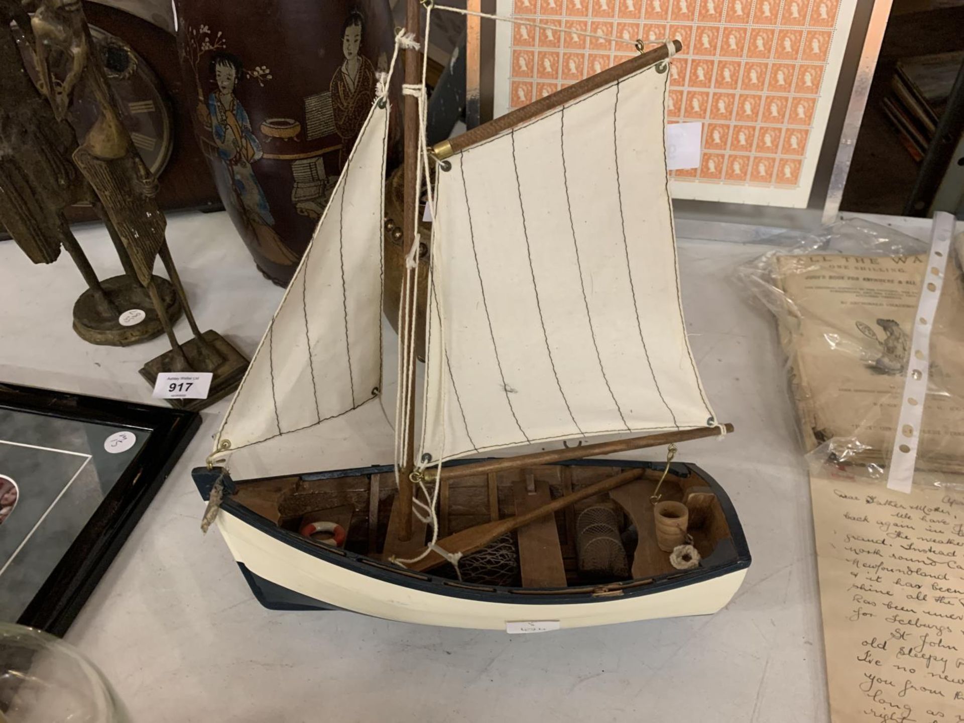 A MODEL OF A SAILING BOAT