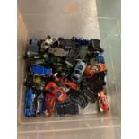 A QUANTITY OF MODEL TOY CARS ETC