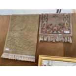 TWO PATTERNED RUGS