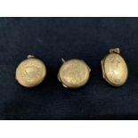 THREE SILVER LOCKETS