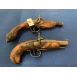 TWO FLINTLOCK PISTOLS