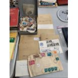 A LARGE QUANTITY OF STAMPS FROM AROUND THE WORLD