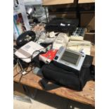 A LARGE QUANTITY OF TELEPHONES, ANSWER MACHINE, CASSETTE RECORDERS ETC.