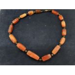 AN AGATE NECKLACE