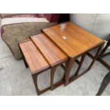 A G PLAN NEST OF THREE TEAK TABLES