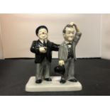 A MANOR 'LAUREL AND HARDY' FIGURINE