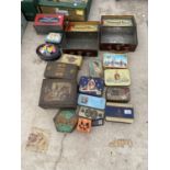 A QUANTITY OF COLLECTABLE CONFECTIONERY TINS