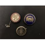 THREE SILVER BADGES