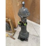 A VICTORIAN CAST IRON WATER FOUNTAIN