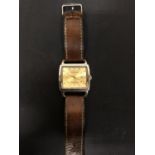 A SQUARE FACED WRISTWATCH