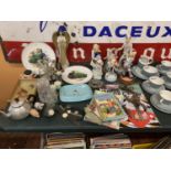 VARIOUS ITEMS TO INCLUDE FIGURINES, BOOKS, PLATES, WATCHES ETC
