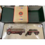 A BOXED CORGI CLASSICS LIMITED EDITION OF 2000ERF SHEETED PLAFORM LORRY CC10201 AND TRAILER BRS