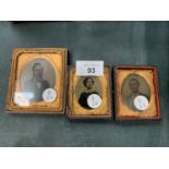 THREE VICTORIAN FRAMED PHOTOGRAPHS