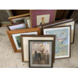 A LARGE QUANTITY OF FRAMED PICTURES
