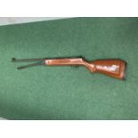 AN UNDER LEVER ACTION AIR RIFLE