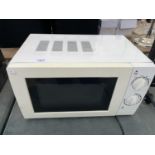 A WHITE MICROWAVE