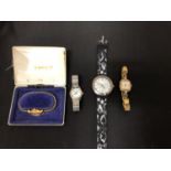 FOUR LADIES WRIST WATCHES