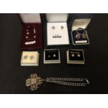 MIXED LOT OF SILVER JEWELLERY