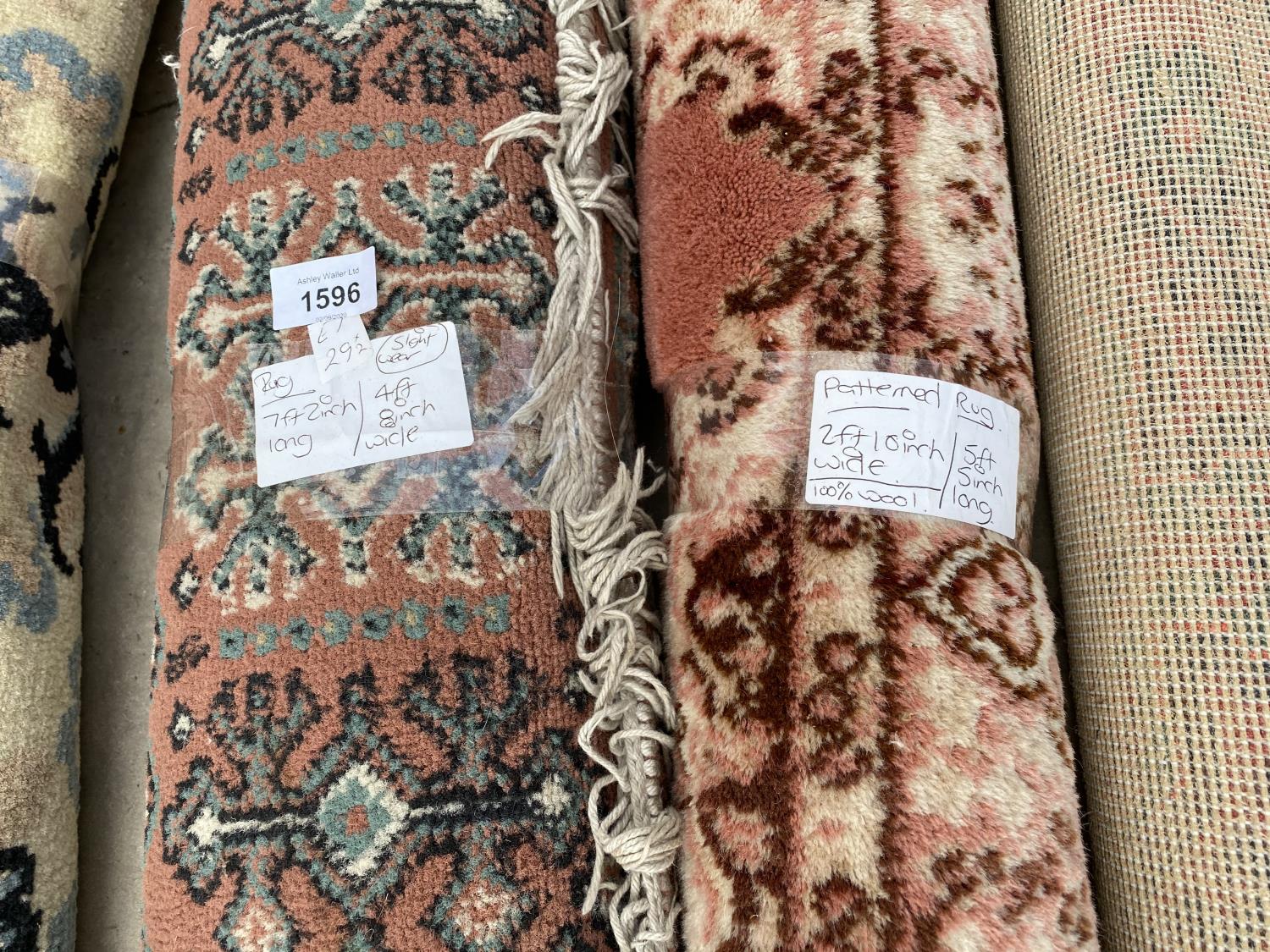 TWO PATTERNED RUGS - Bild 2 aus 2