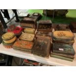 A LARGE QUANTITY OF ORIGINAL VINTAGE CONFECTIONARY THEMED TINS