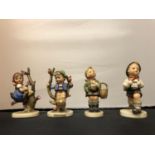 FOUR W GERMANY FIGURINES