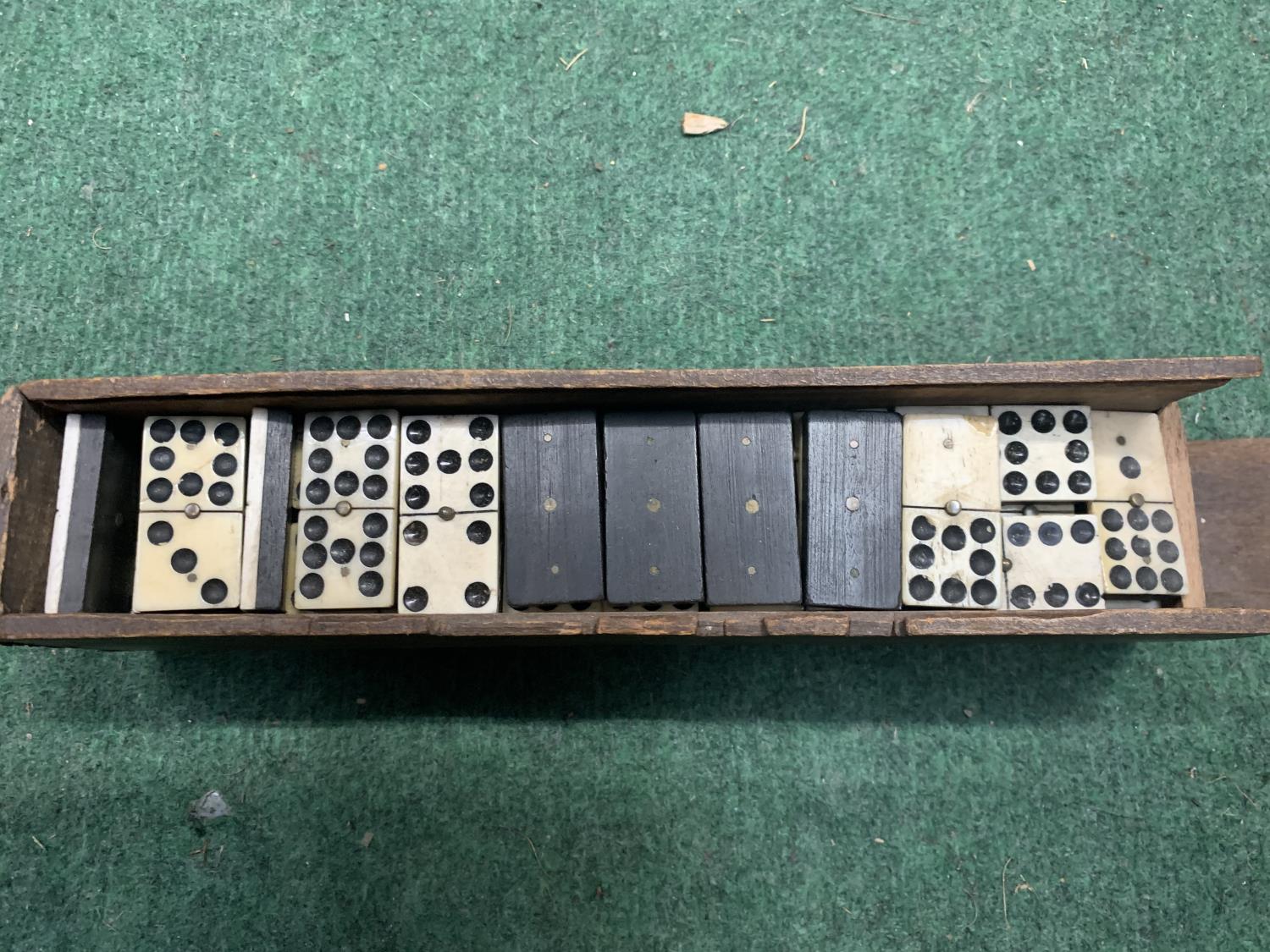 A BOX OF BONE AND EBONY DOMINOES - Image 2 of 2