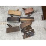SIX VINTAGE PANES AND VARIOUS BLADES