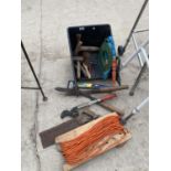 VARIOUS GARDEN AND WORKSHOP TOOLS