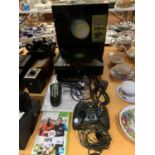 AN AS NEW AND BOXED X BOX 360 WITH CONTROLLER AND GAME ETC