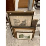 VARIOUS FRAMED PICTURES TO INCLUDE VINTAGE EXAMPLES